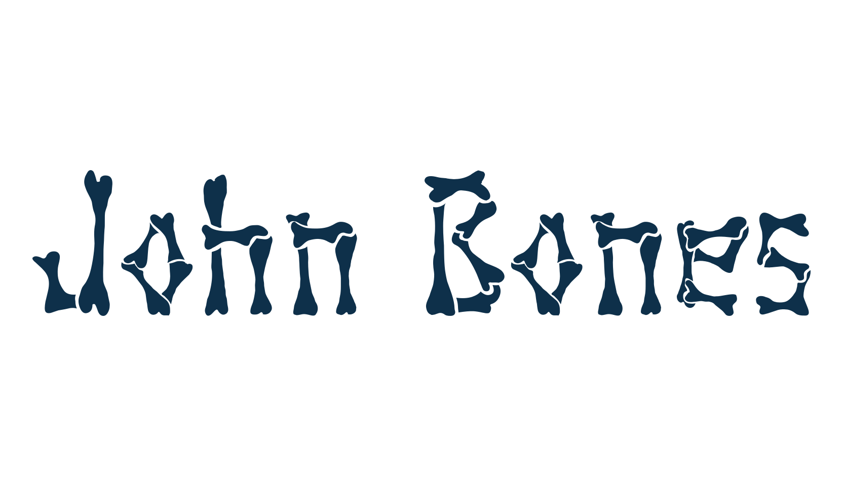 John Bones, fancy decorative font preview