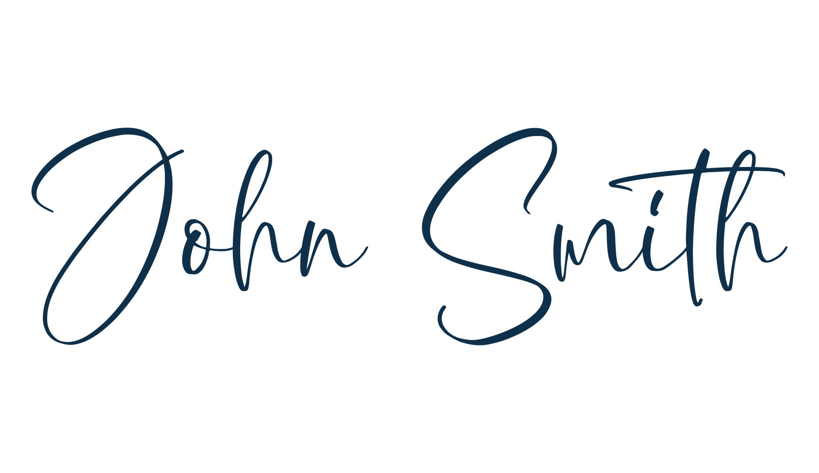 John Smith, script handwritten fancy decorative calligraphy font preview