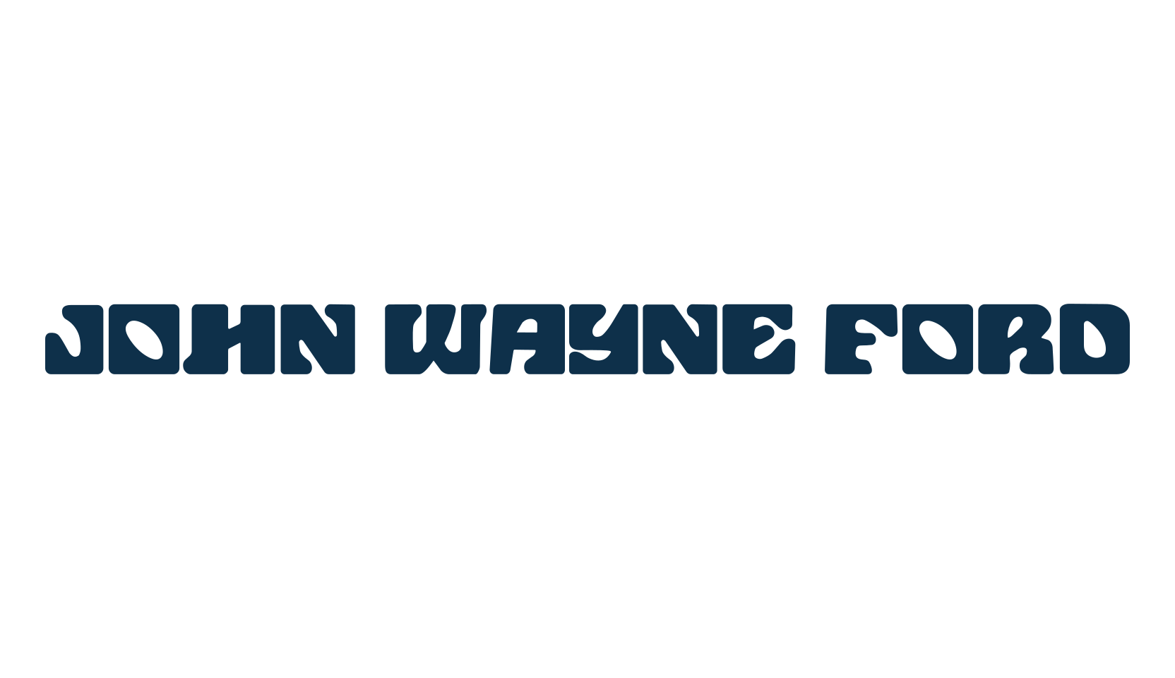 John Wayne Ford, various font preview