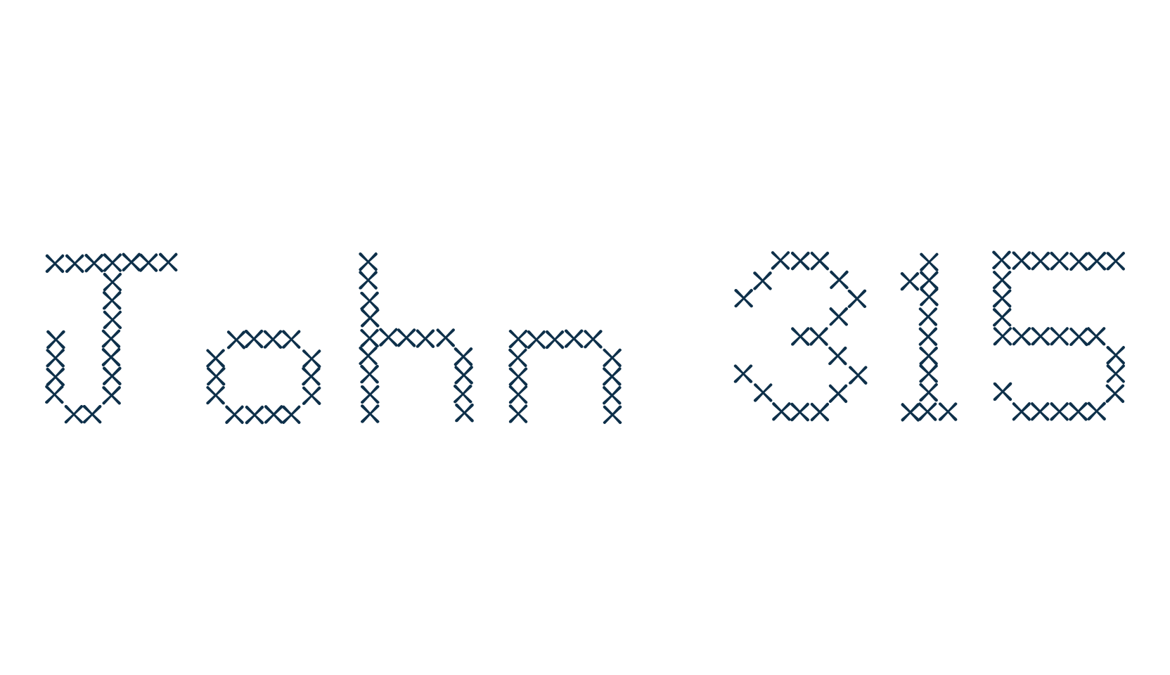 John 315, various font preview