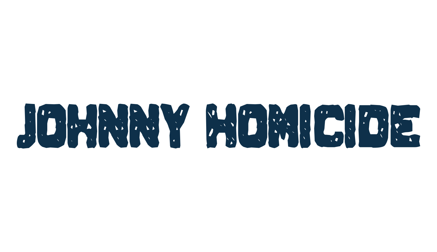 Johnny Homicide, eroded font preview
