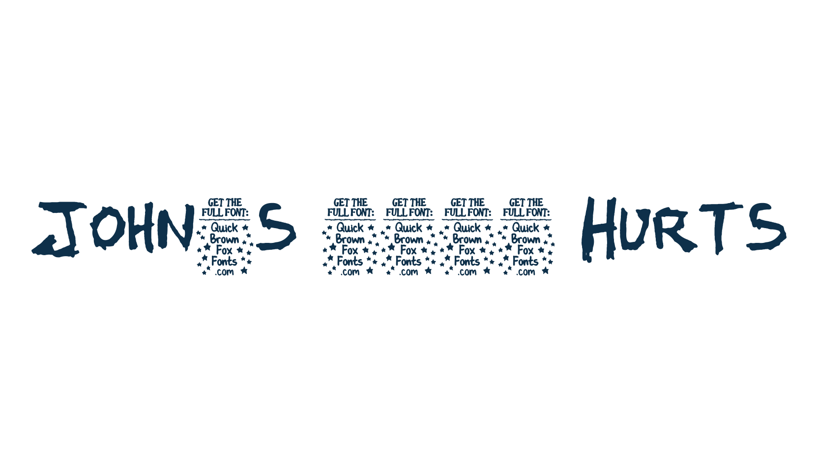 John's 1000 Hurts, script trash fancy decorative calligraphy font preview