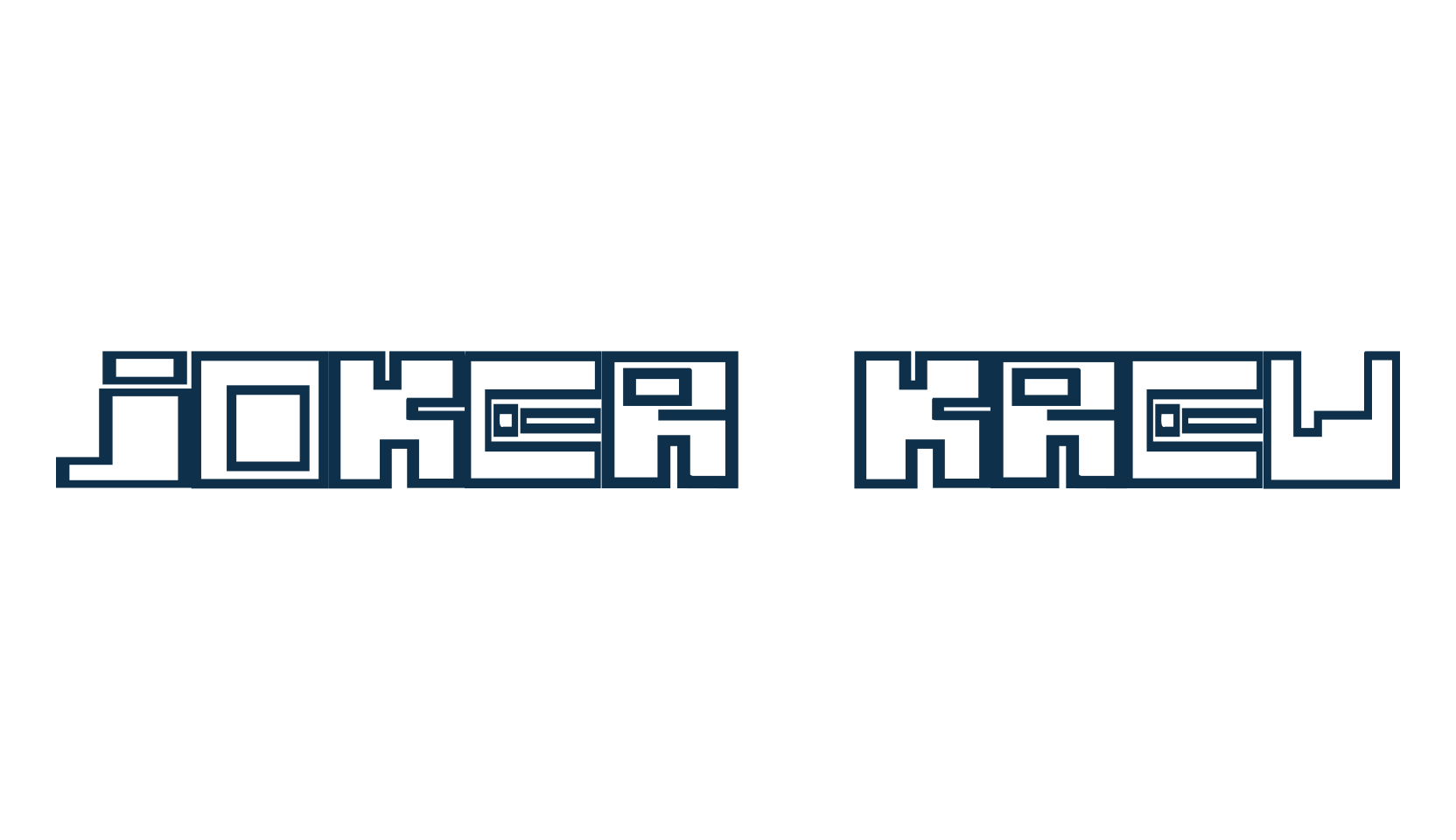 Joker Krew, square font preview