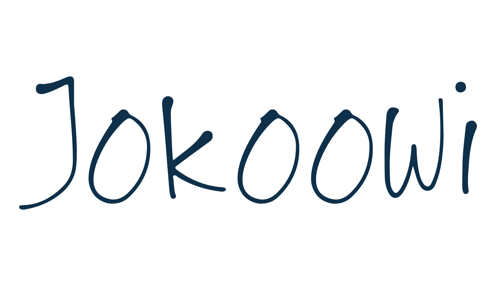 Jokoowi, script handwritten fancy decorative calligraphy font preview