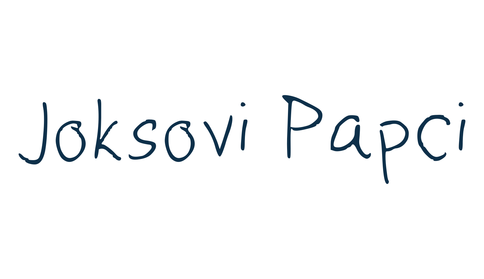 Joksovi Papci, script handwritten fancy decorative calligraphy font preview