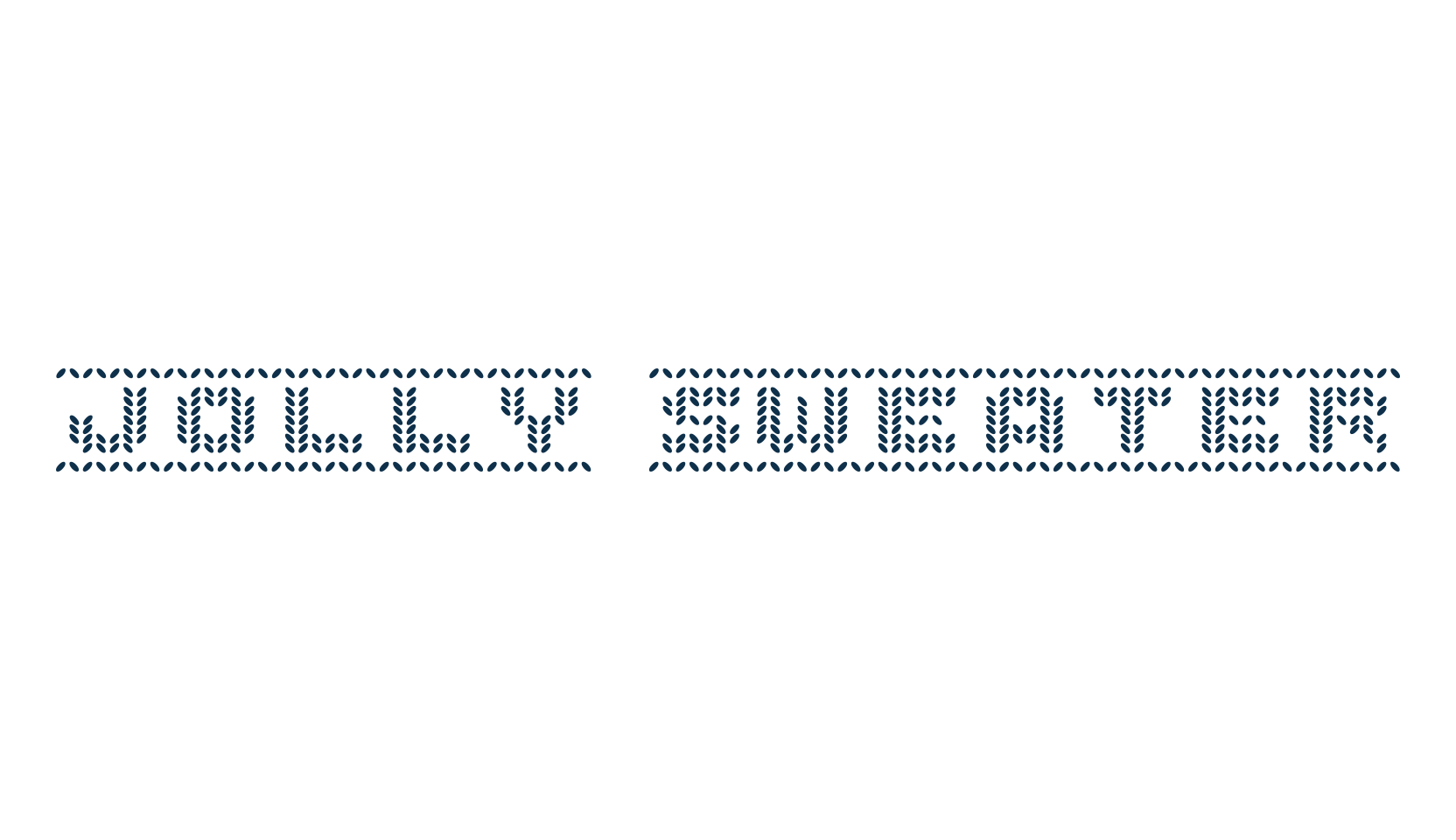 Jolly Sweater, display market font preview