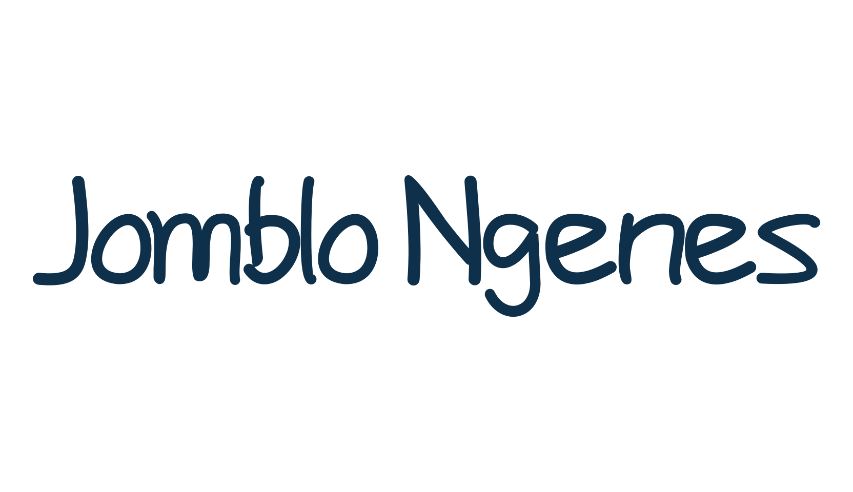Jomblo Ngenes, script handwritten fancy decorative calligraphy font preview