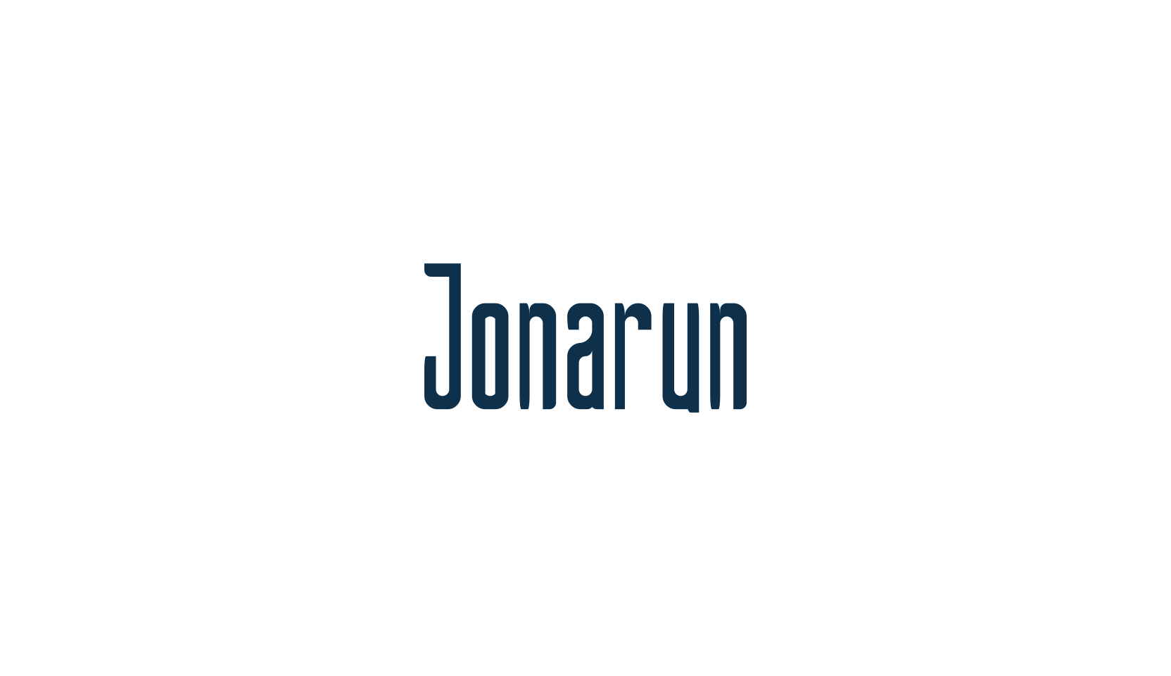Jonarun, basic sans serif font preview