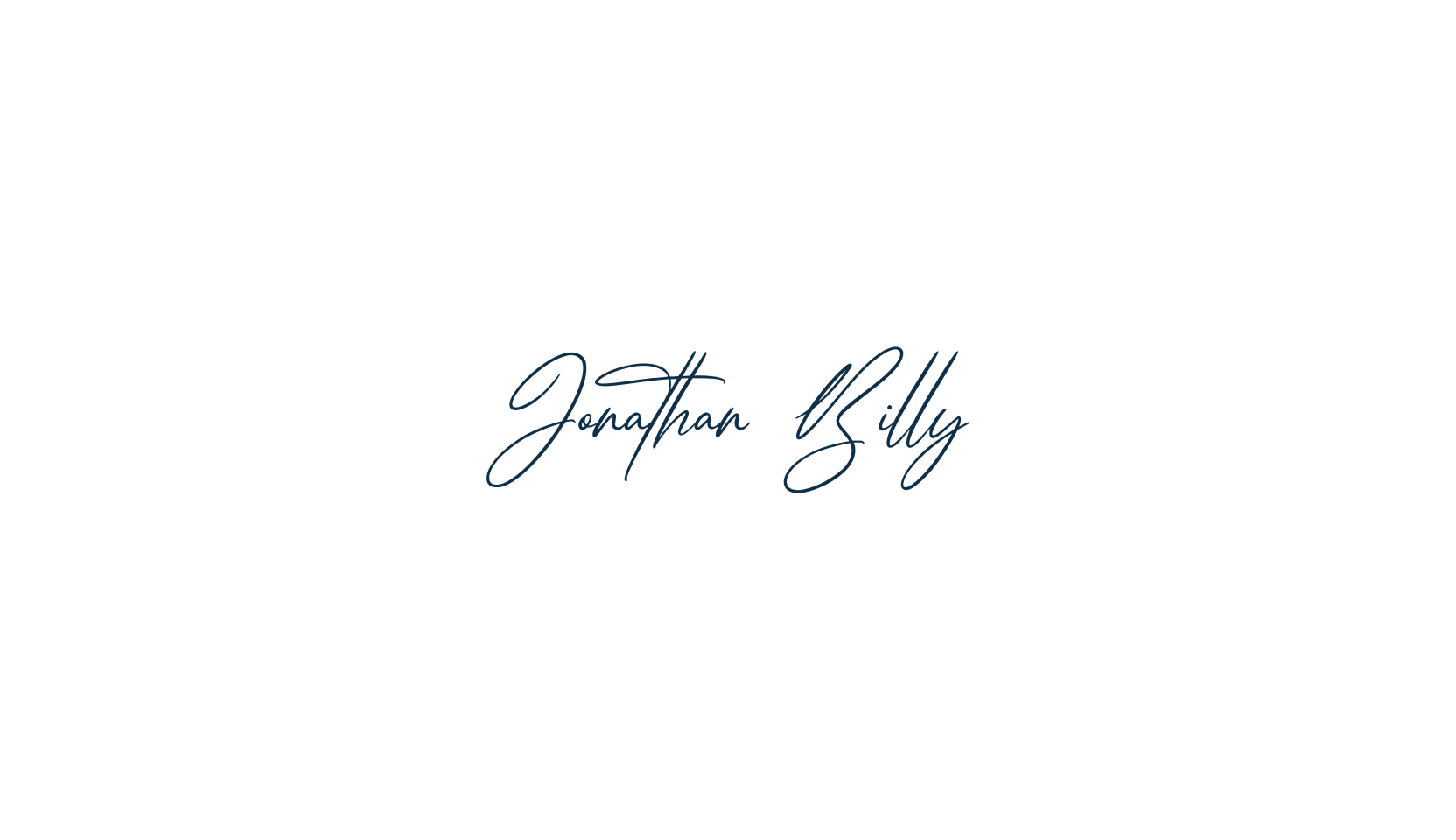 Jonathan Billy, calligraphy font preview