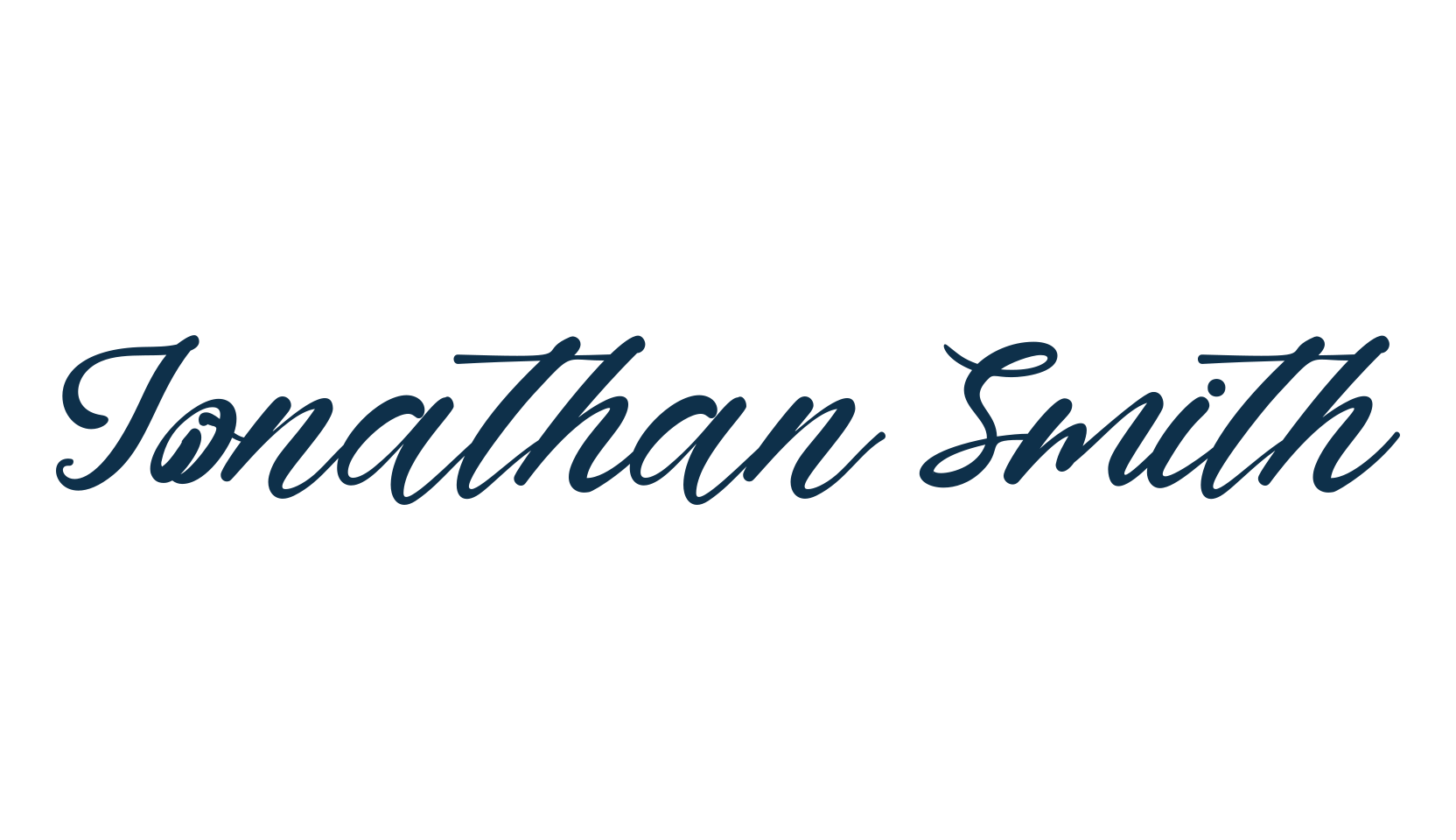 Jonathan Smith, various font preview