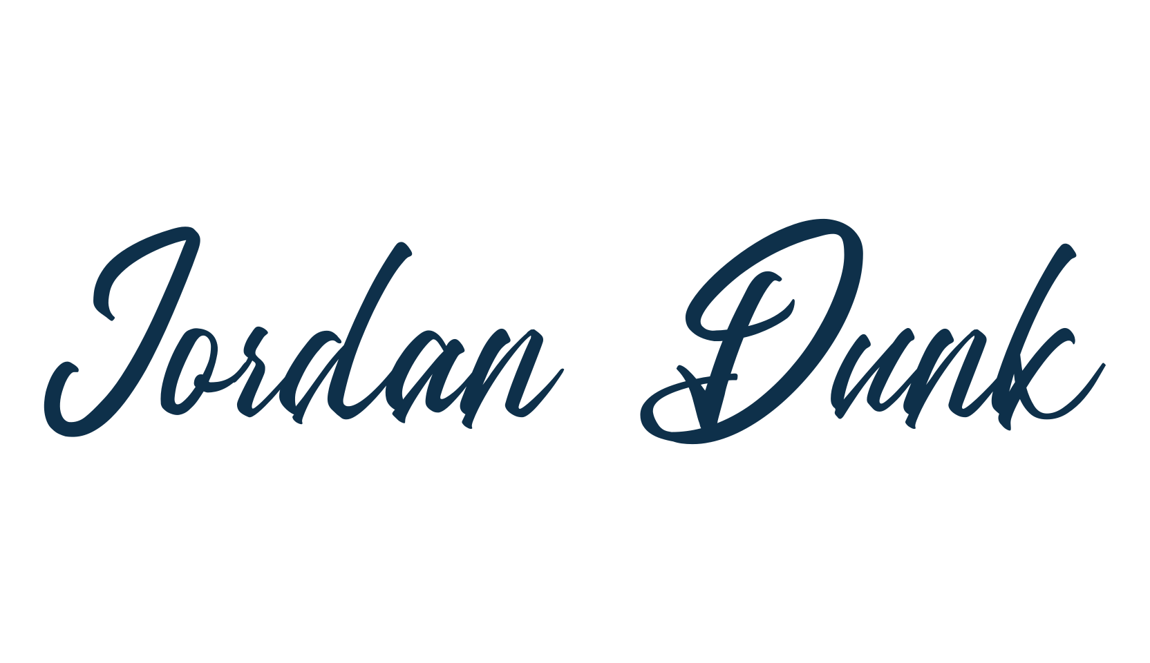 Jordan Dunk, script calligraphy fancy decorative font preview