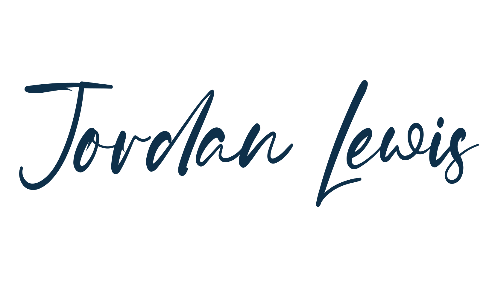 Jordan Lewis, script handwritten fancy decorative calligraphy font preview