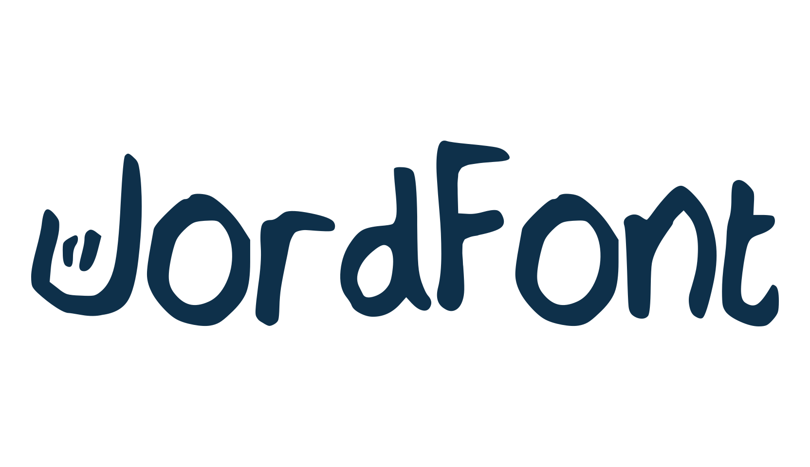JordFont, handwriting font preview