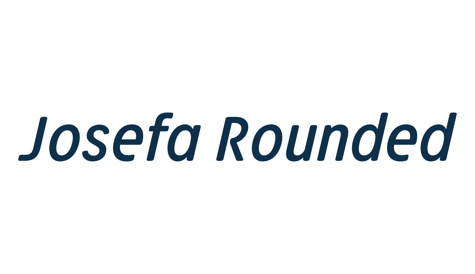 Josefa Rounded, sans serif font preview