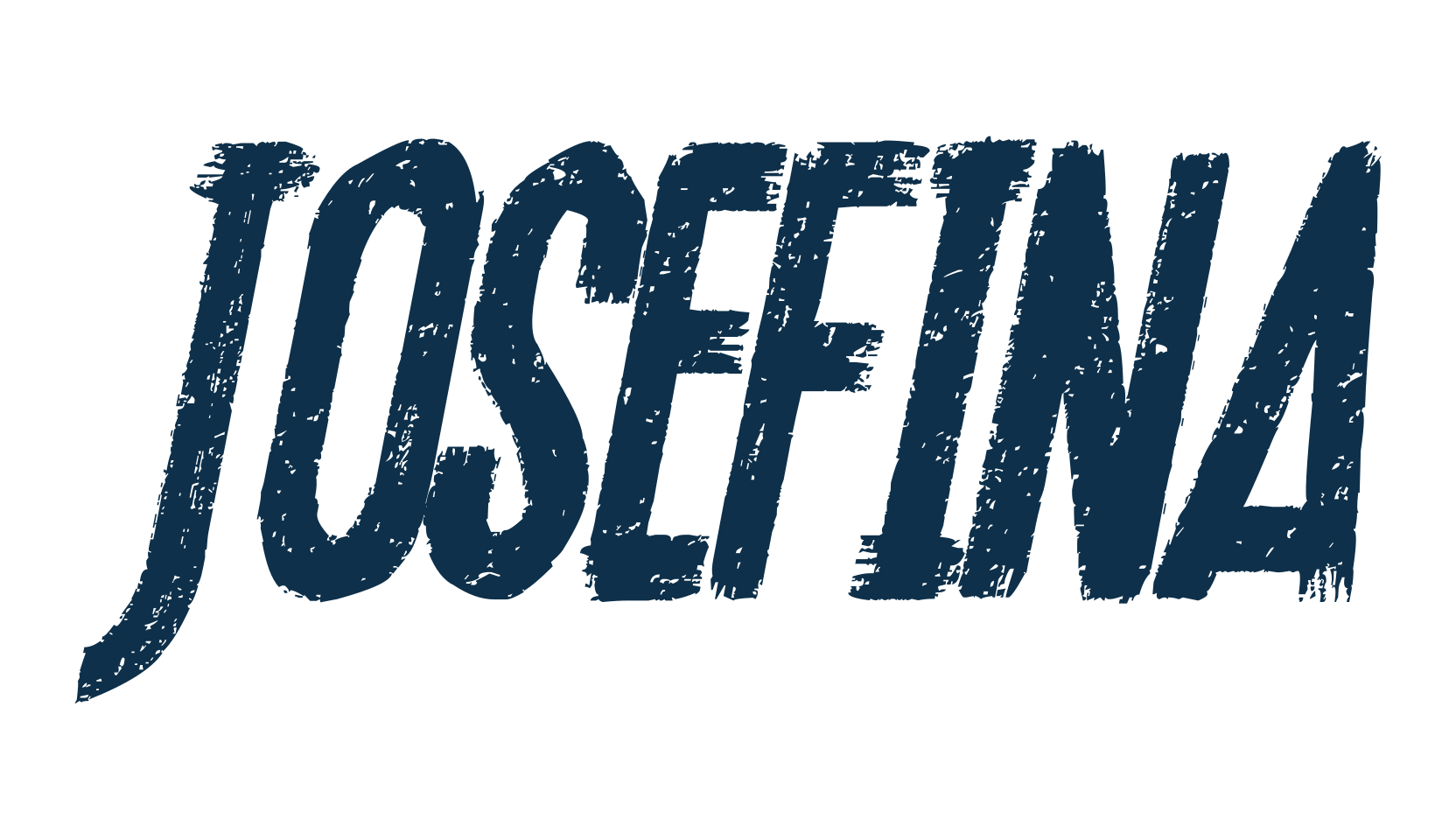 Josefina, eroded font preview