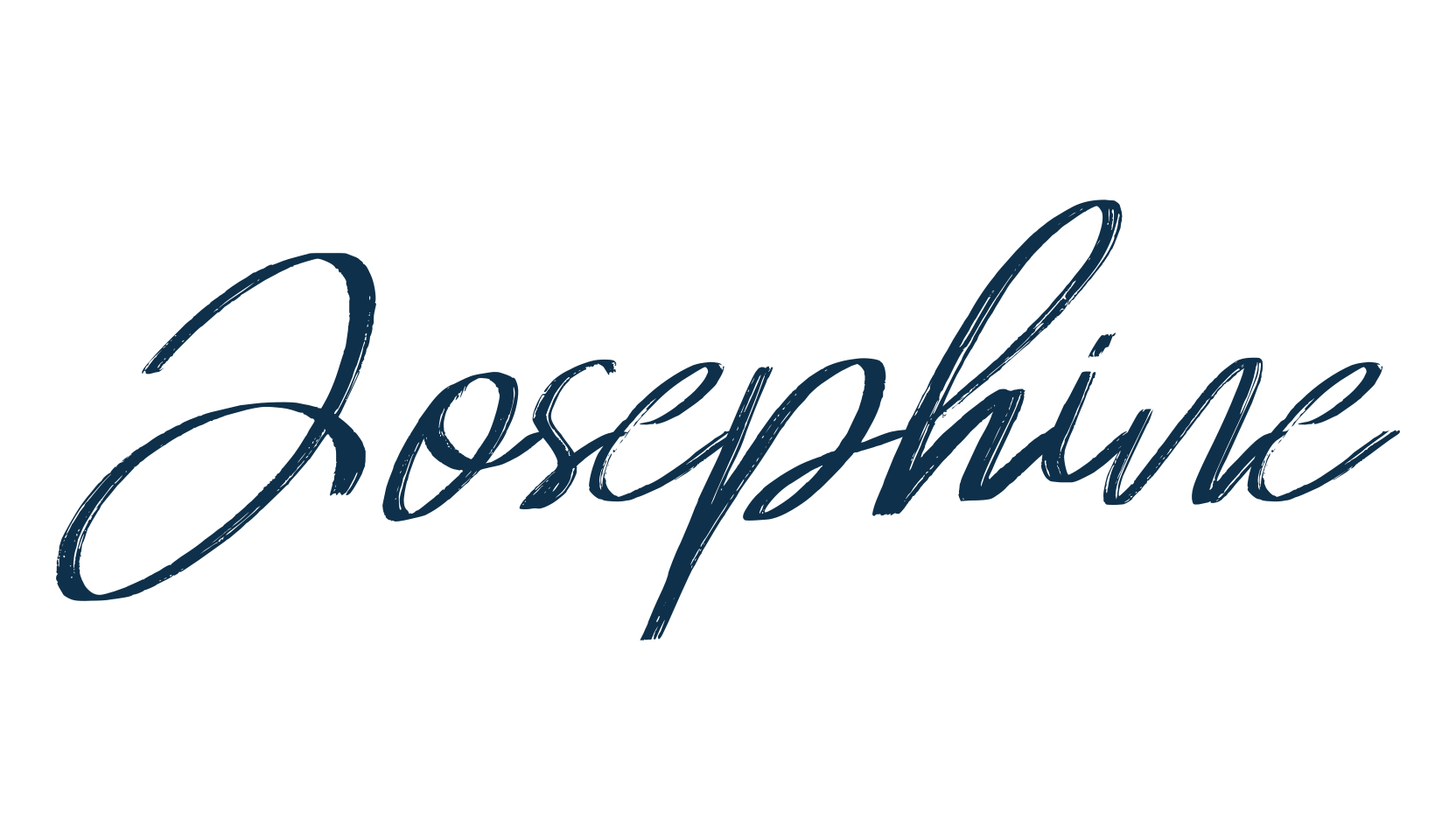 Josephine, script handwritten fancy decorative calligraphy font preview