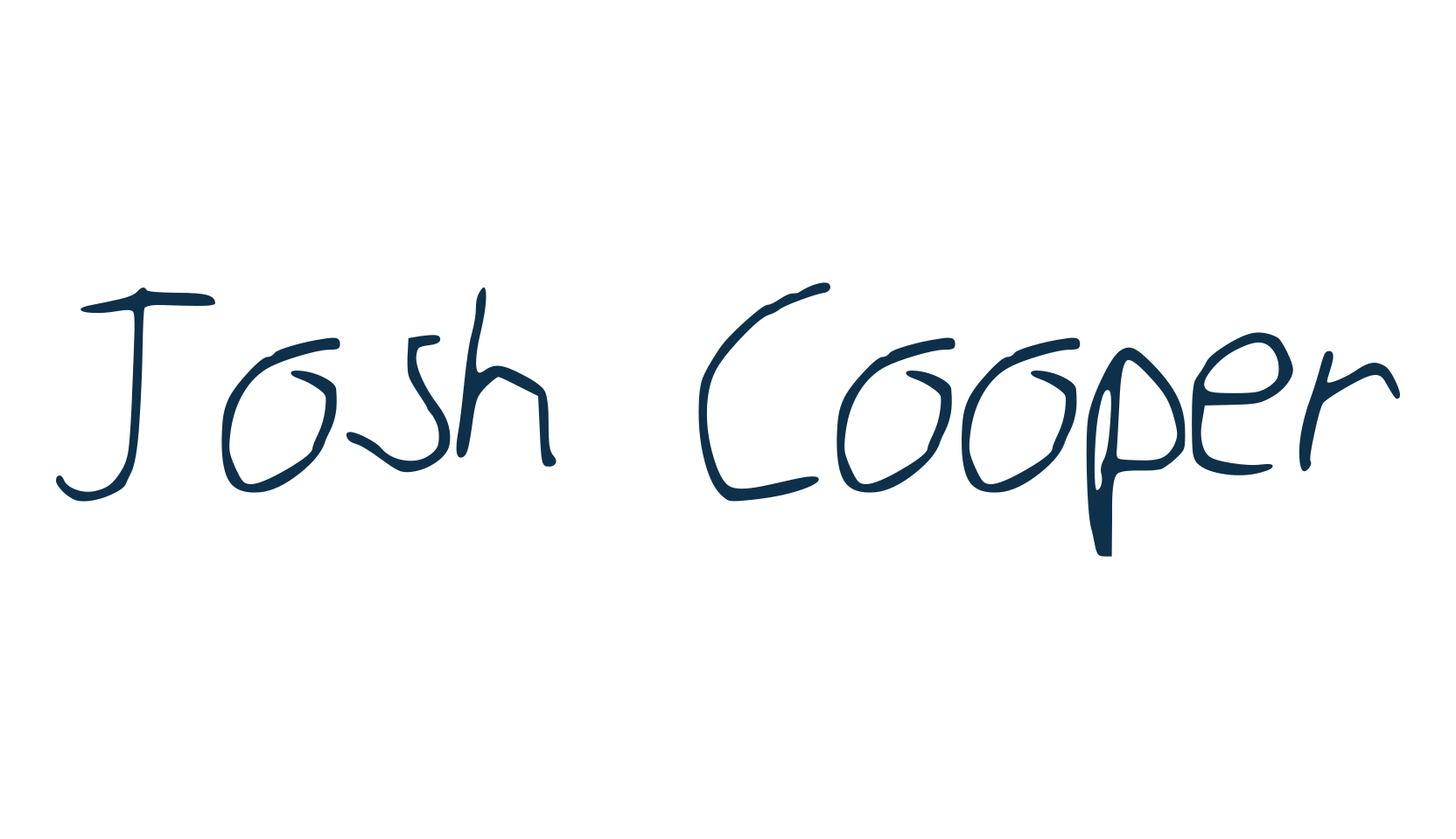 Josh Cooper, script handwritten fancy decorative calligraphy font preview