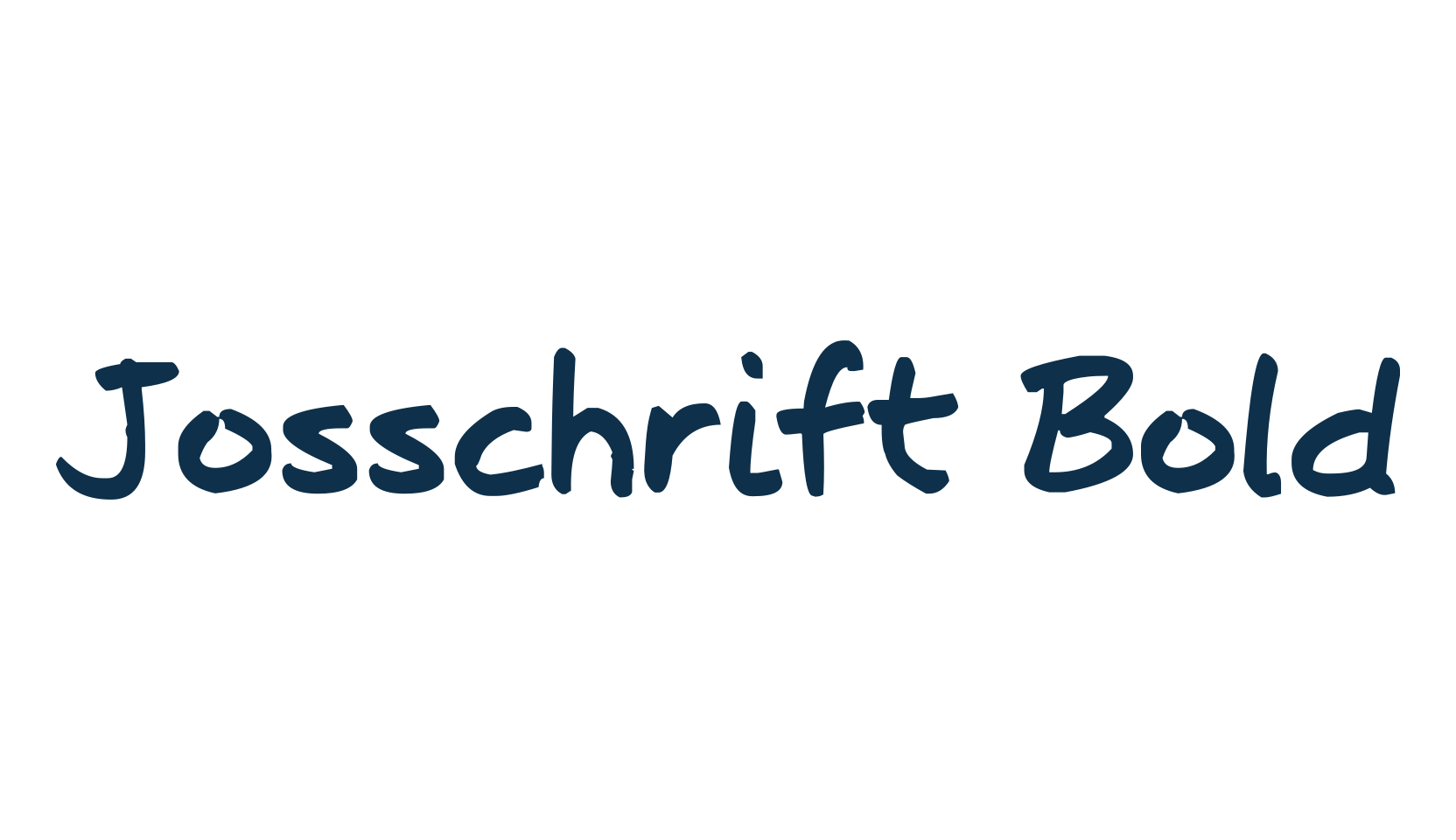 Josschrift Bold, script handwritten fancy decorative calligraphy font preview