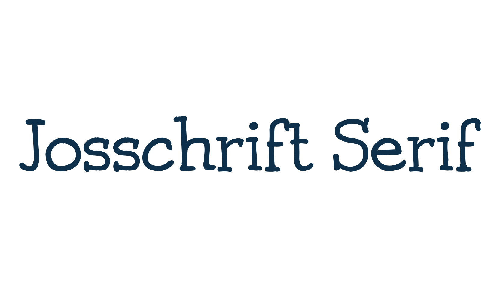 Josschrift Serif, display market font preview