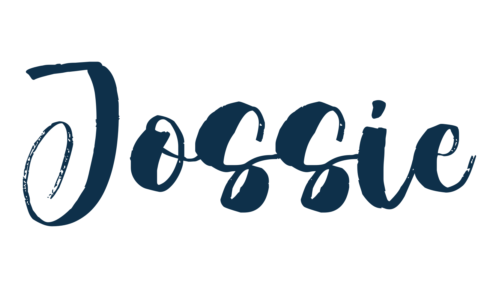 Jossie, brush font preview