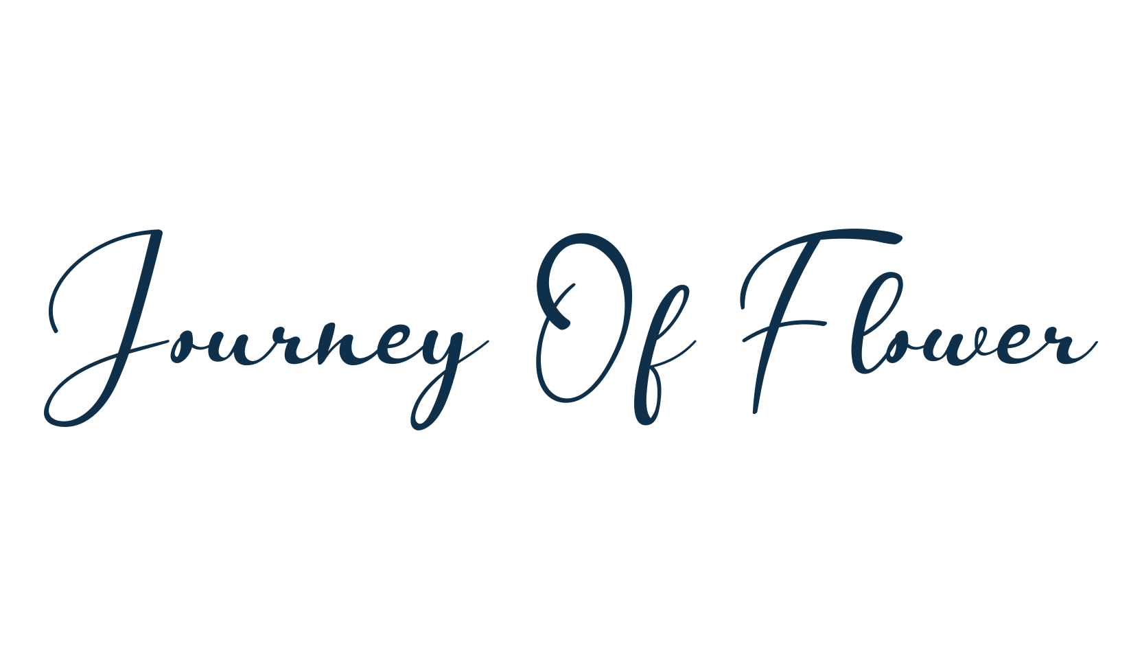Journey Of Flower, handwriting font preview
