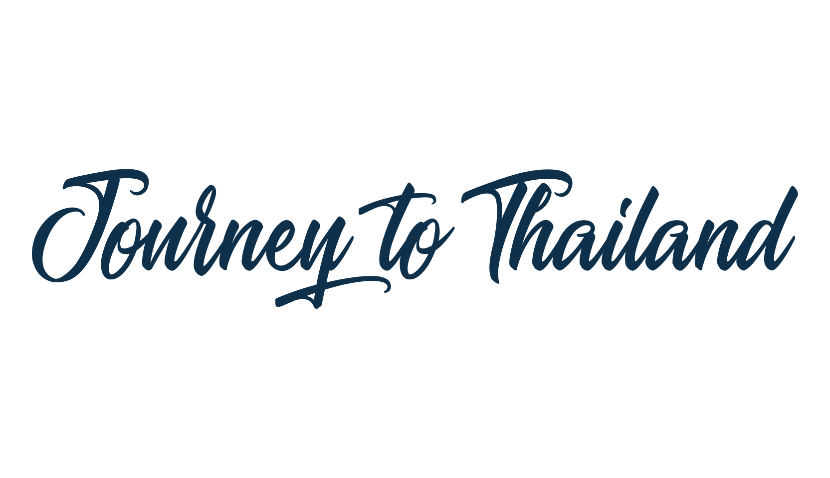 Journey to Thailand, script calligraphy fancy decorative font preview