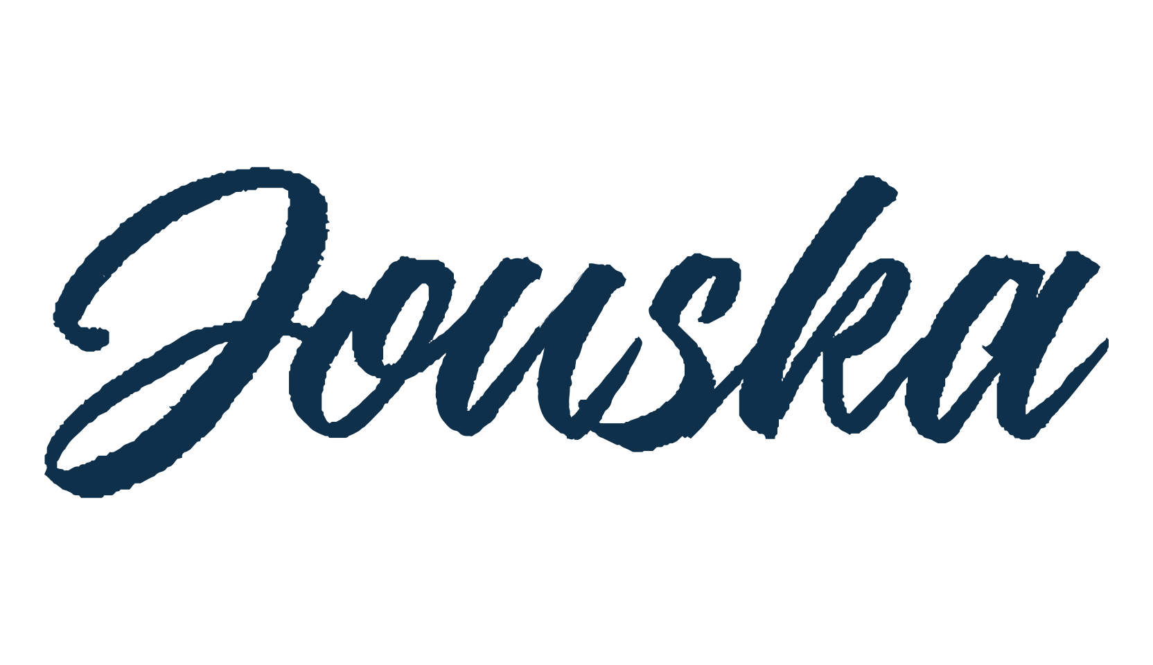 Jouska, brush font preview