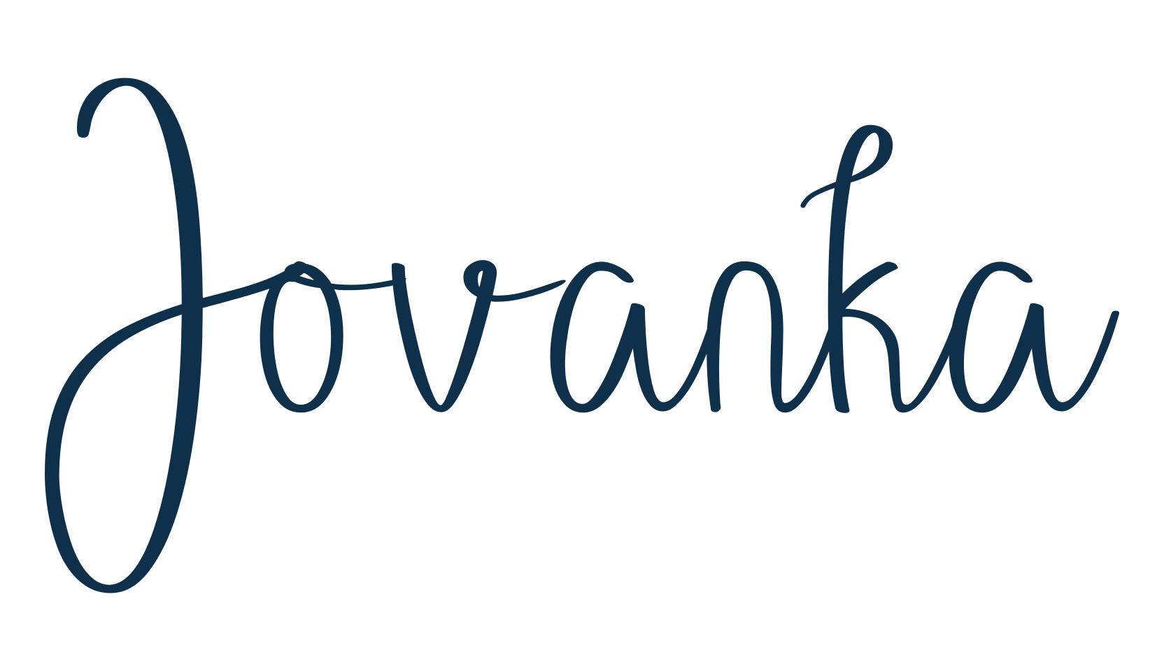 Jovanka (jovanka-2), handwriting font preview
