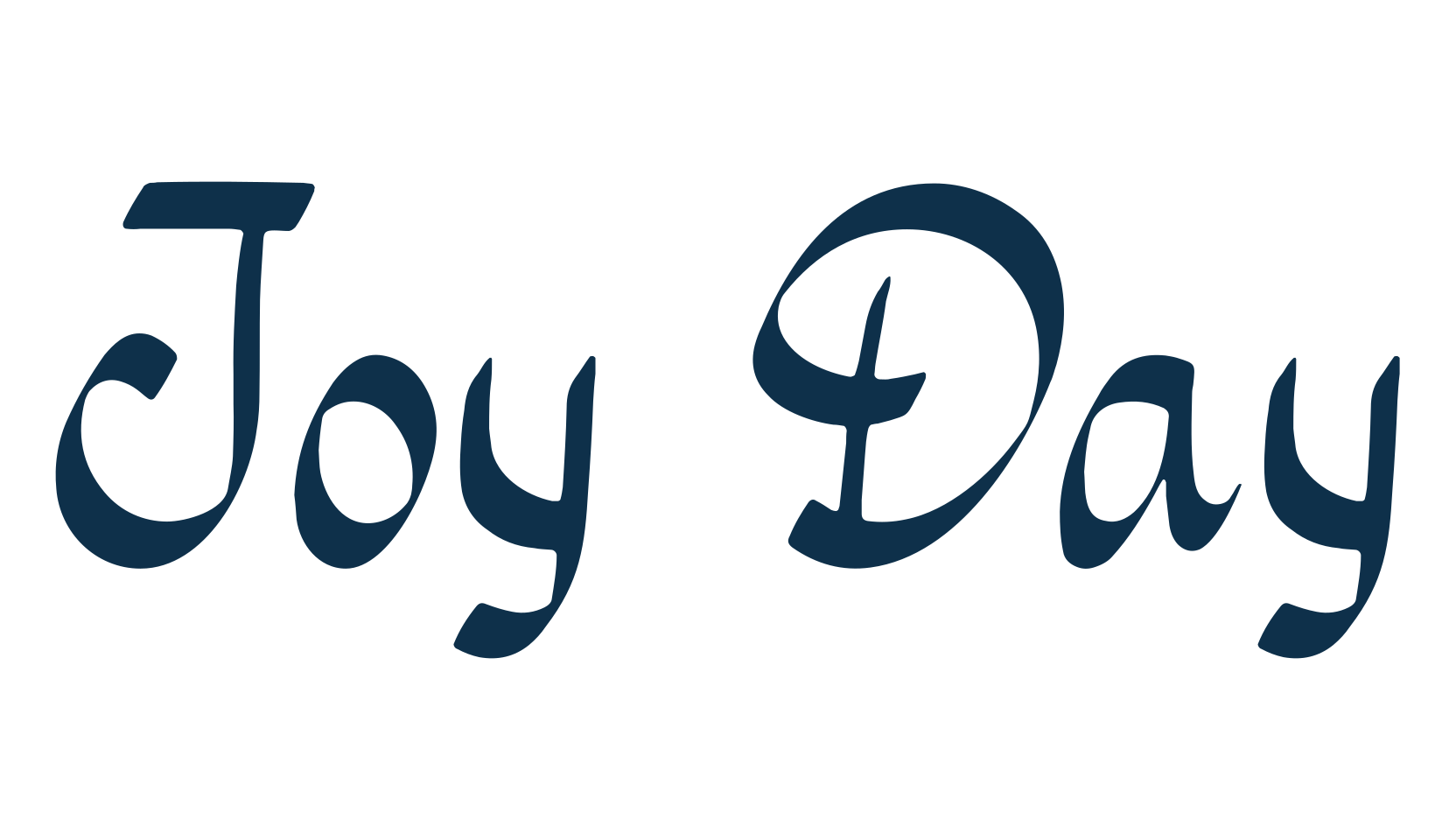 Joy Day, handwriting font preview
