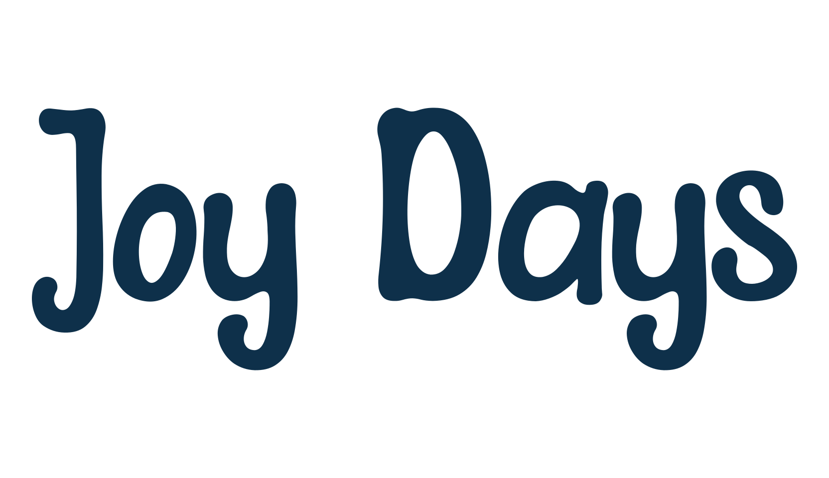 Joy Days, fancy cartoon decorative font preview