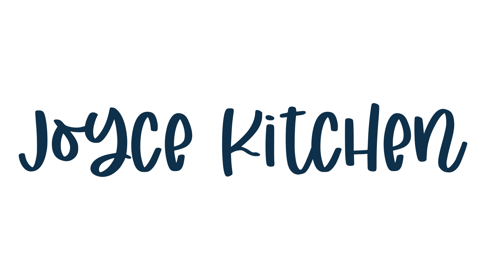 Joyce Kitchen, handwriting font preview