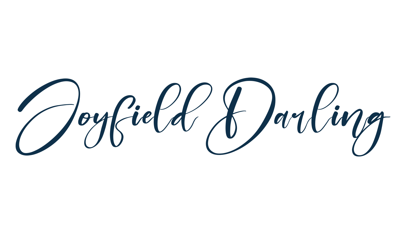 Joyfield Darling, script calligraphy fancy decorative font preview