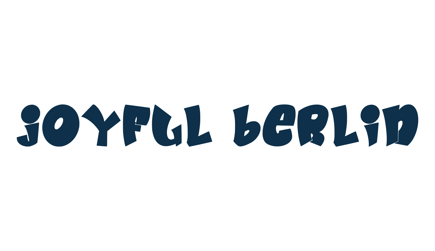 Joyful Berlin, graffiti font preview