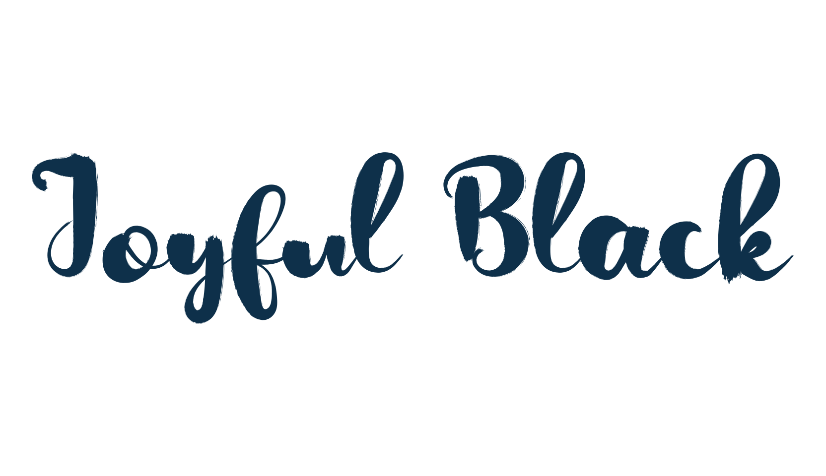 Joyful Black, script brush fancy decorative calligraphy font preview