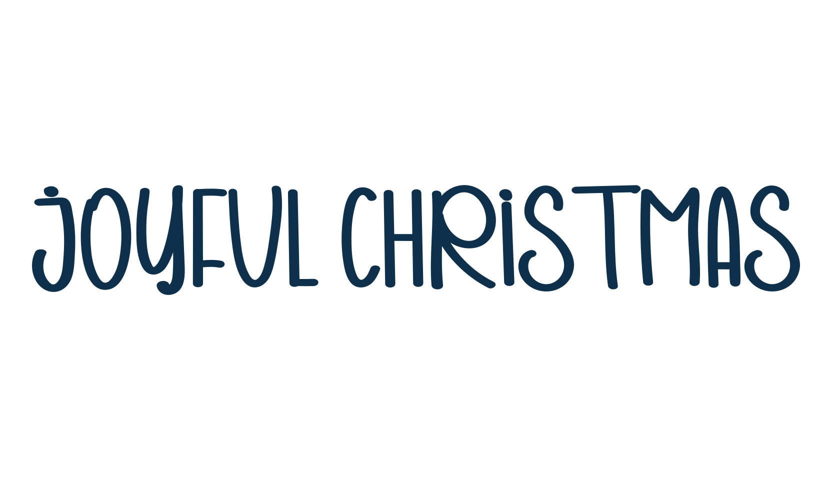 Joyful Christmas, display market font preview