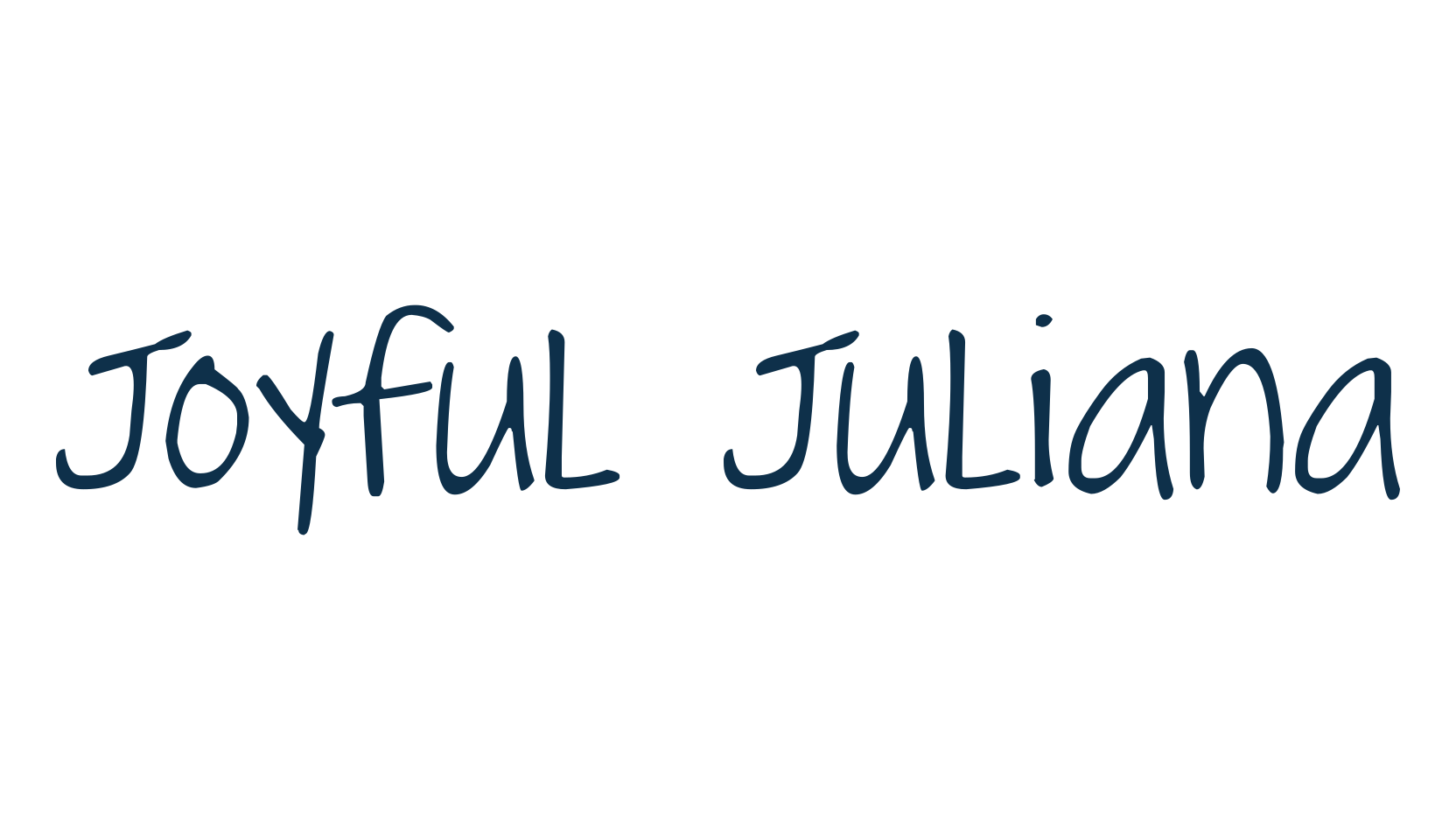 Joyful Juliana, script handwritten fancy decorative calligraphy font preview