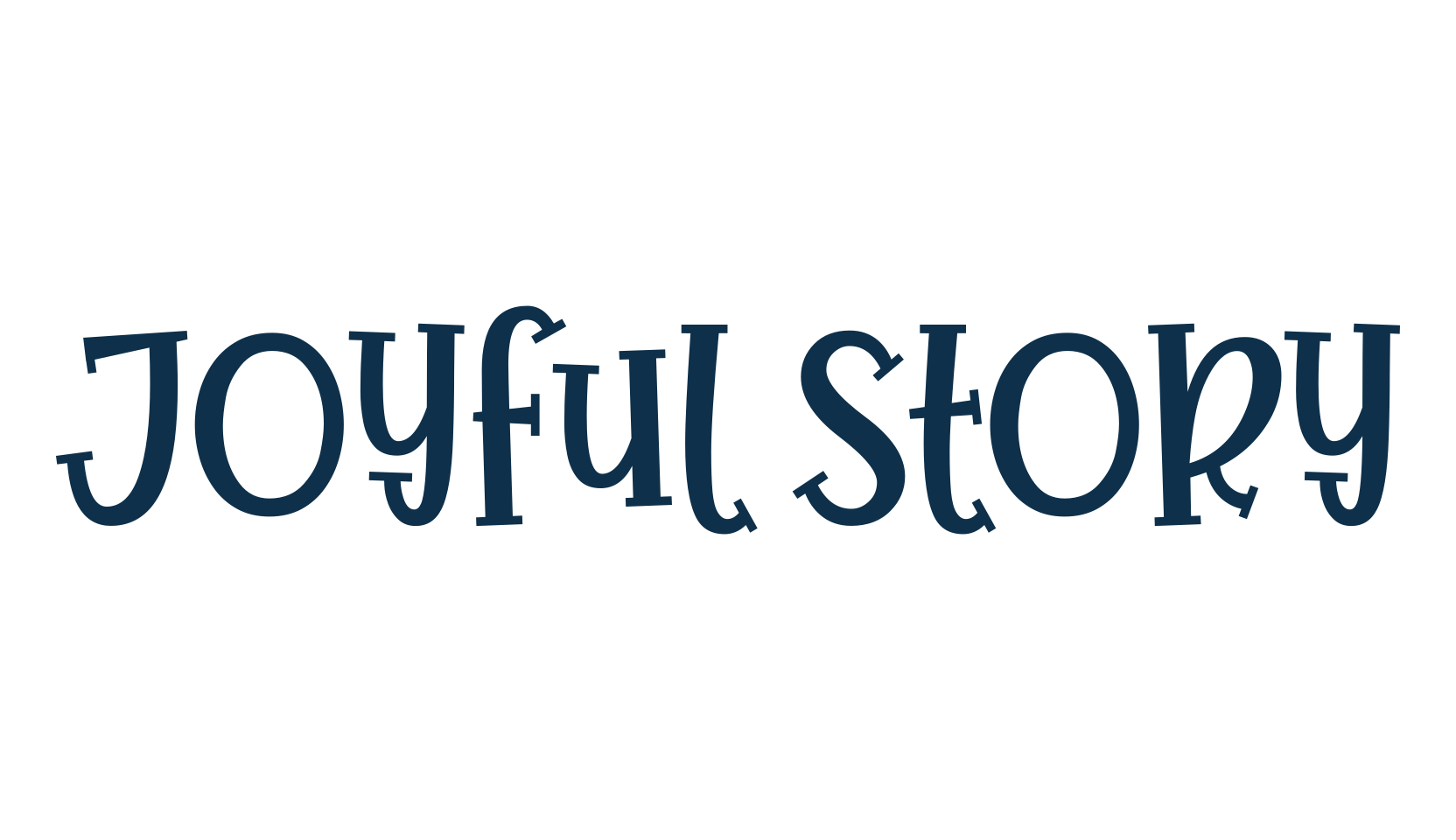 Joyful Story, cartoon font preview