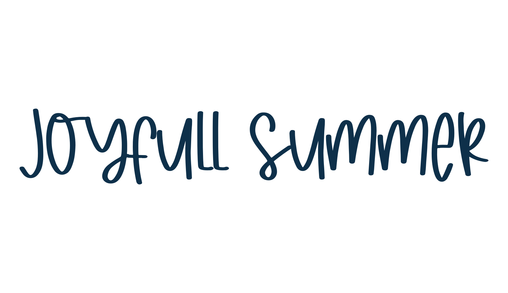 Joyfull Summer, script handwritten fancy decorative calligraphy font preview
