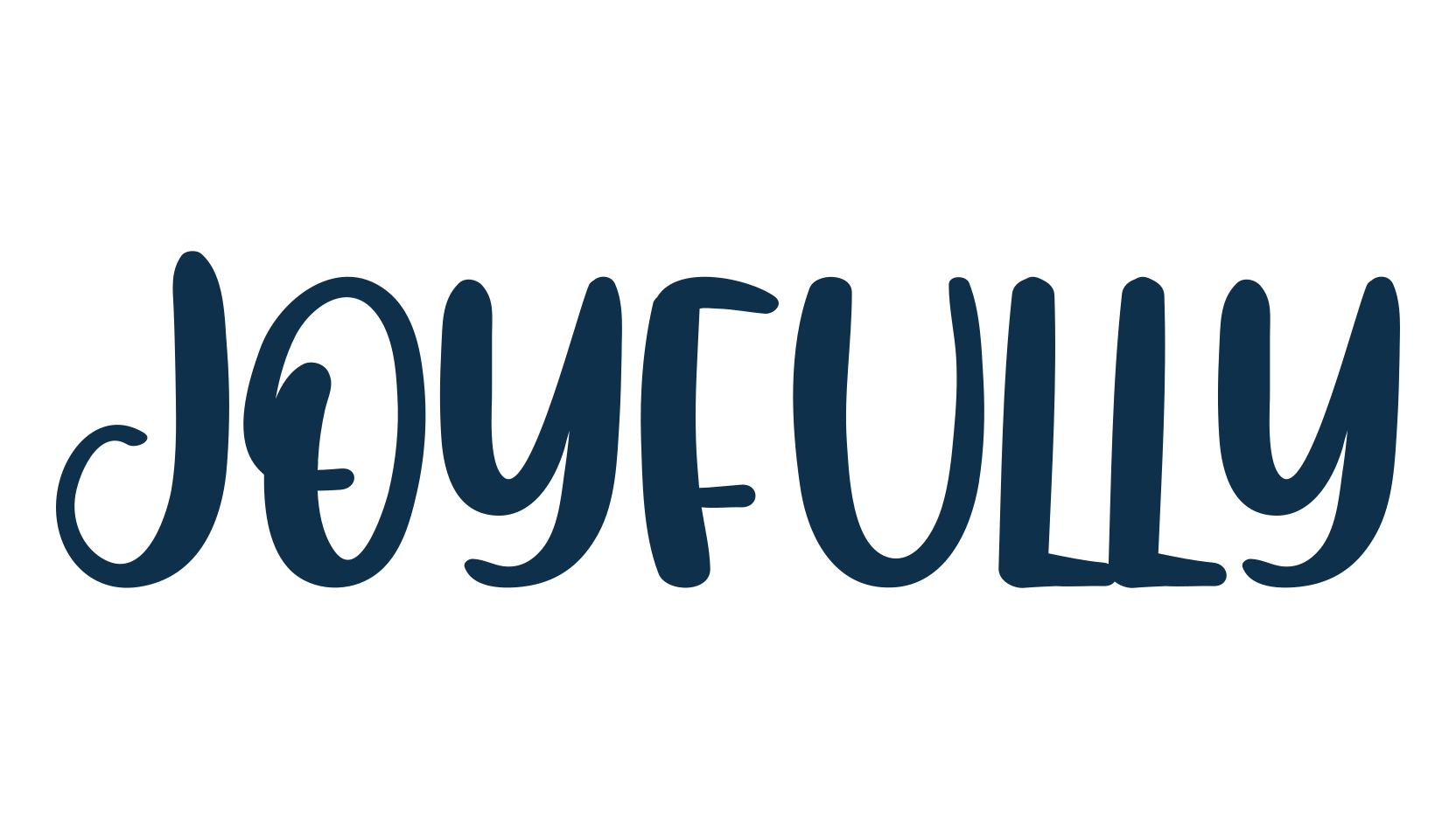Joyfully, cartoon font preview