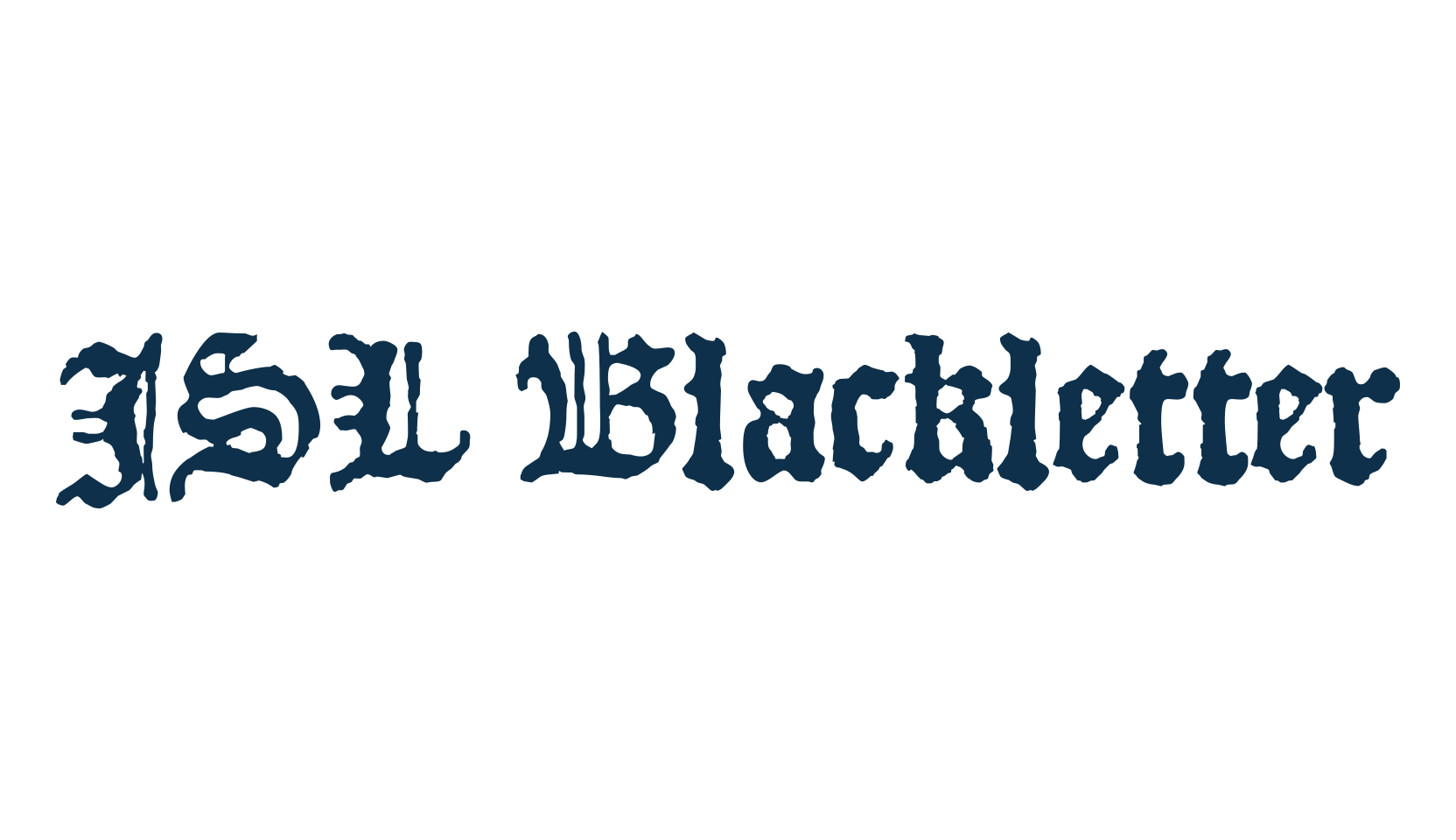 JSL Blackletter, gothic medieval font preview