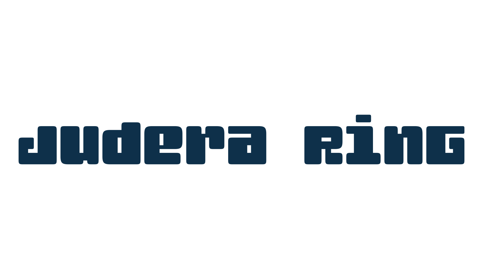 Judera Ring, fancy various techno sci-fi font preview