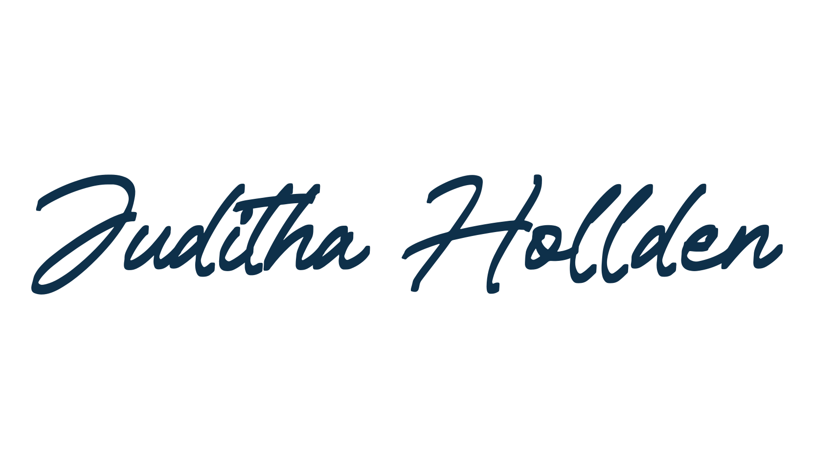 Juditha Hollden, handwriting font preview
