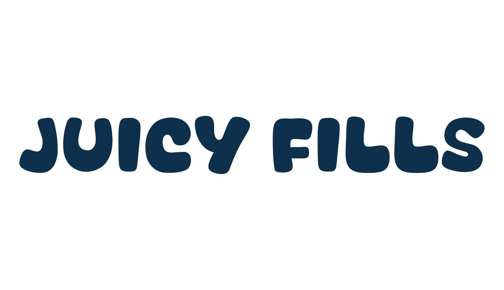 Juicy Fills, cartoon font preview