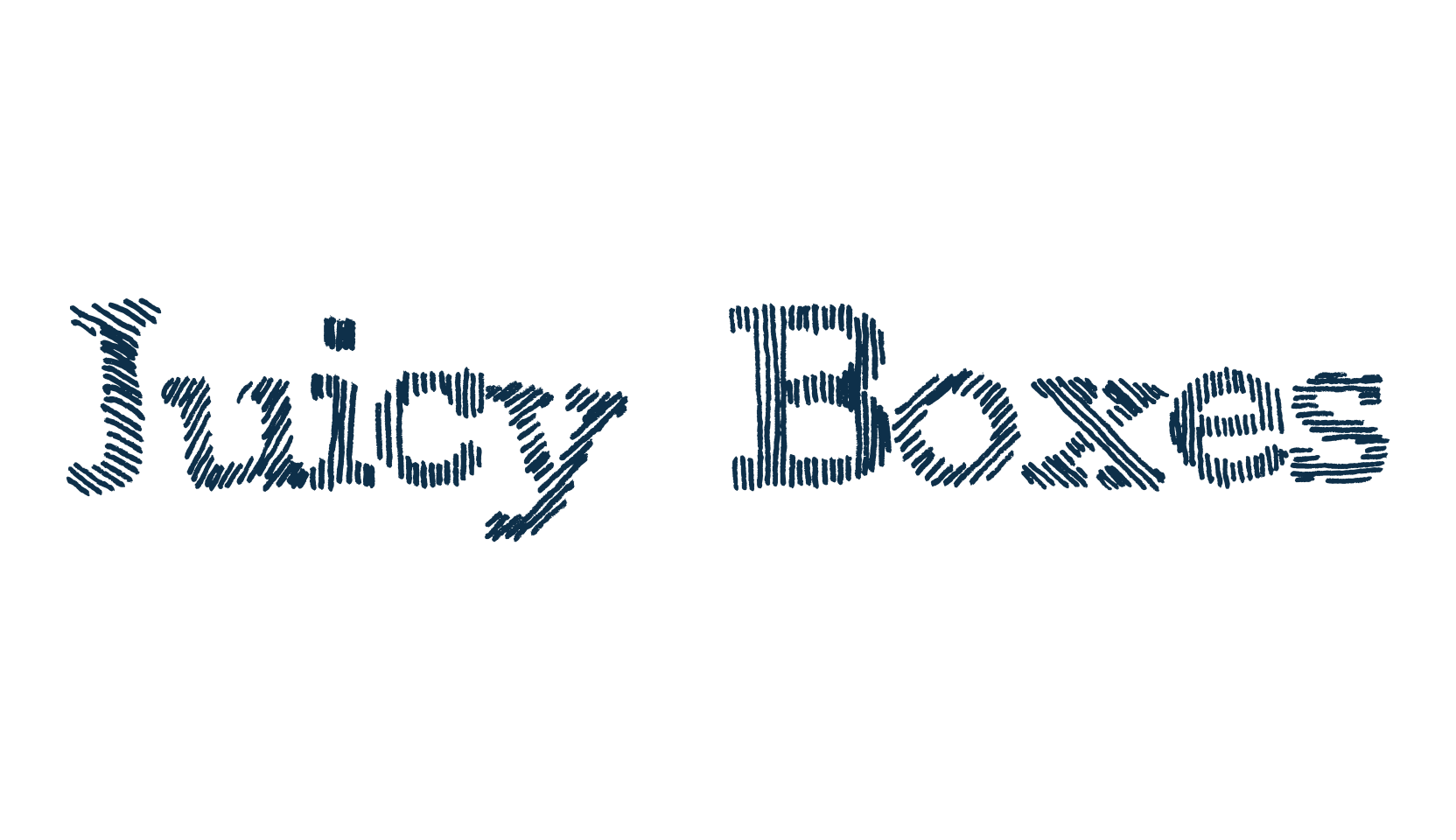 Juicy Boxes, fancy various decorative font preview