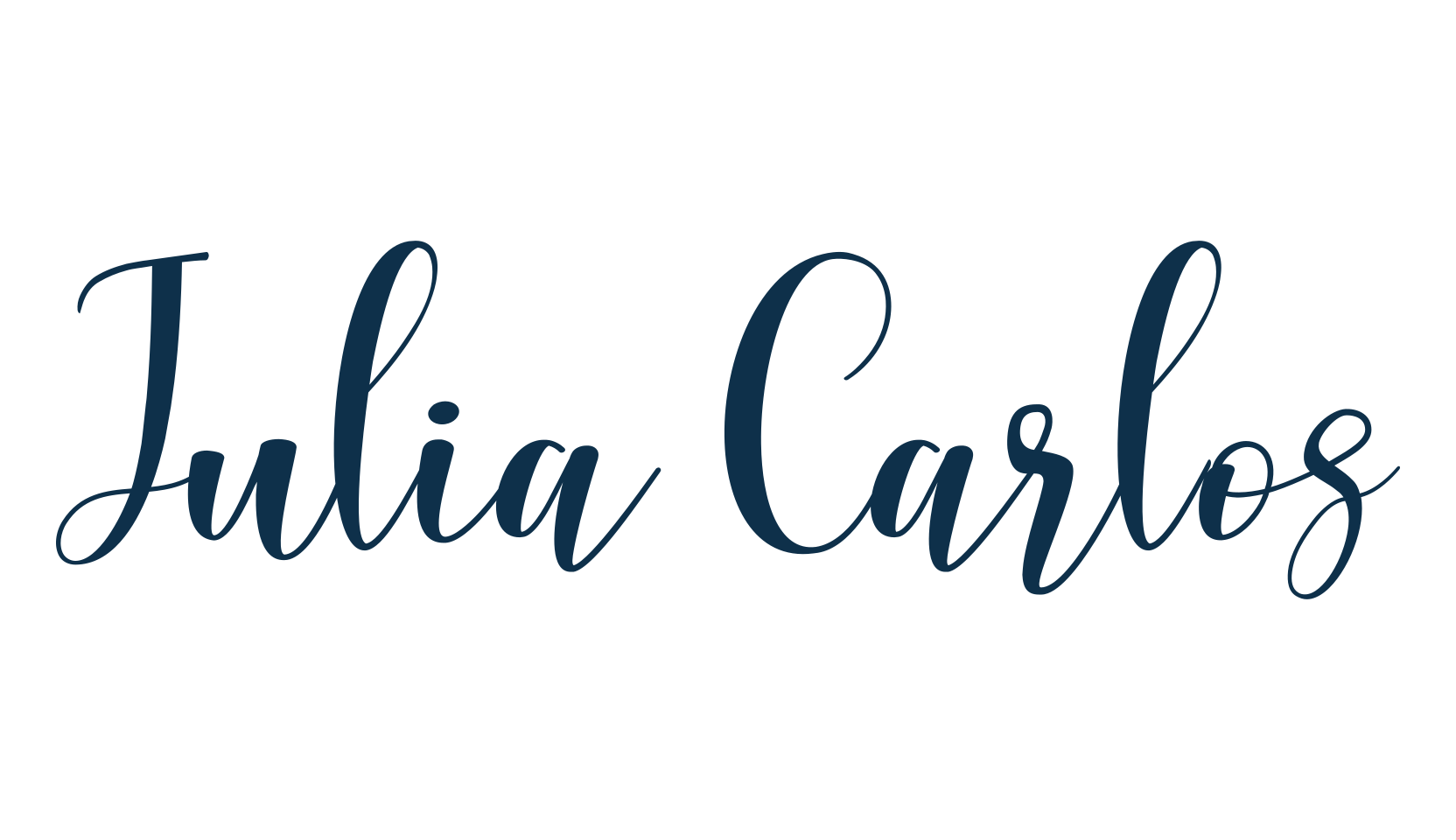 Julia Carlos, calligraphy font preview