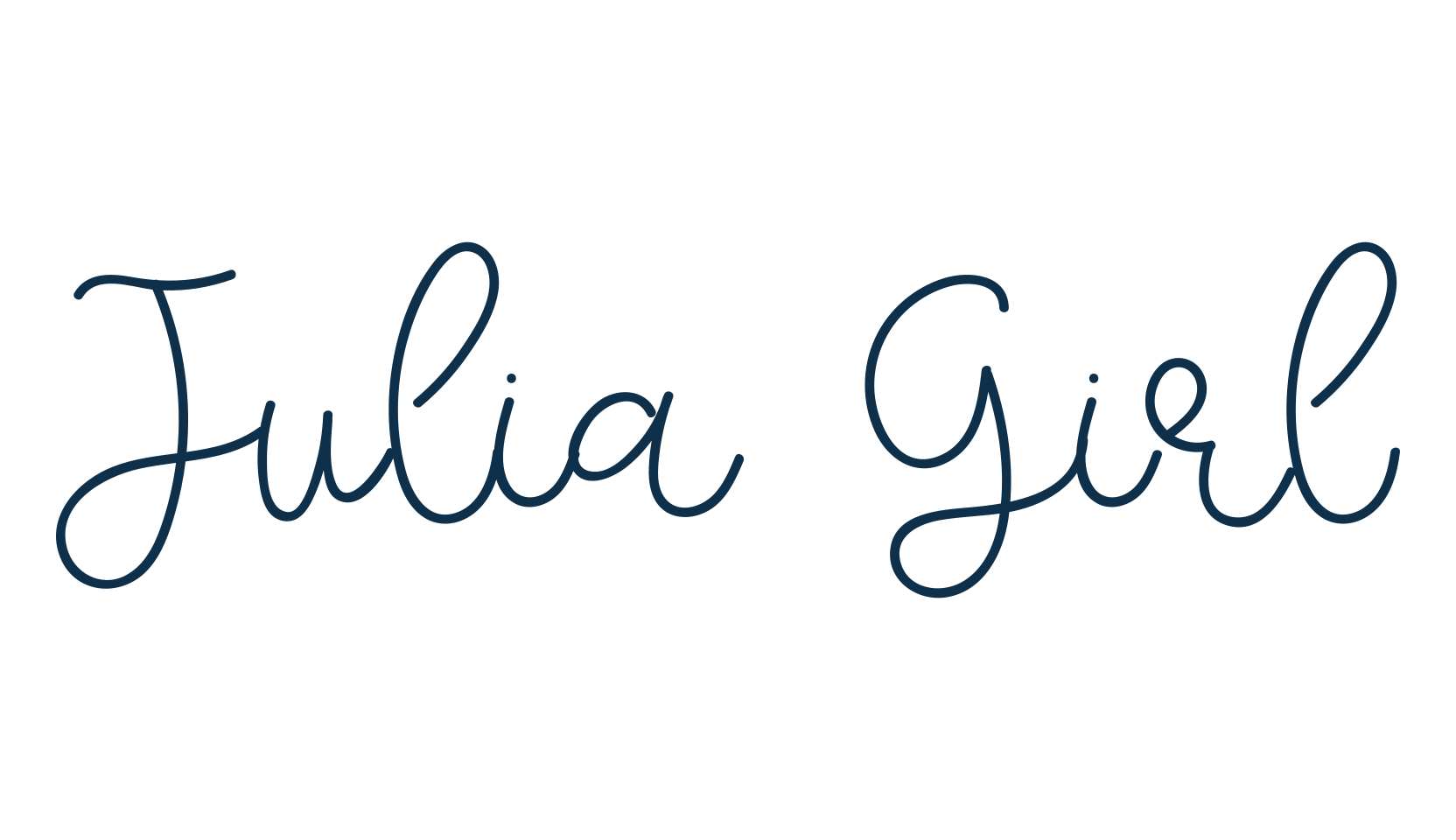 Julia Girl, script handwritten fancy decorative calligraphy font preview