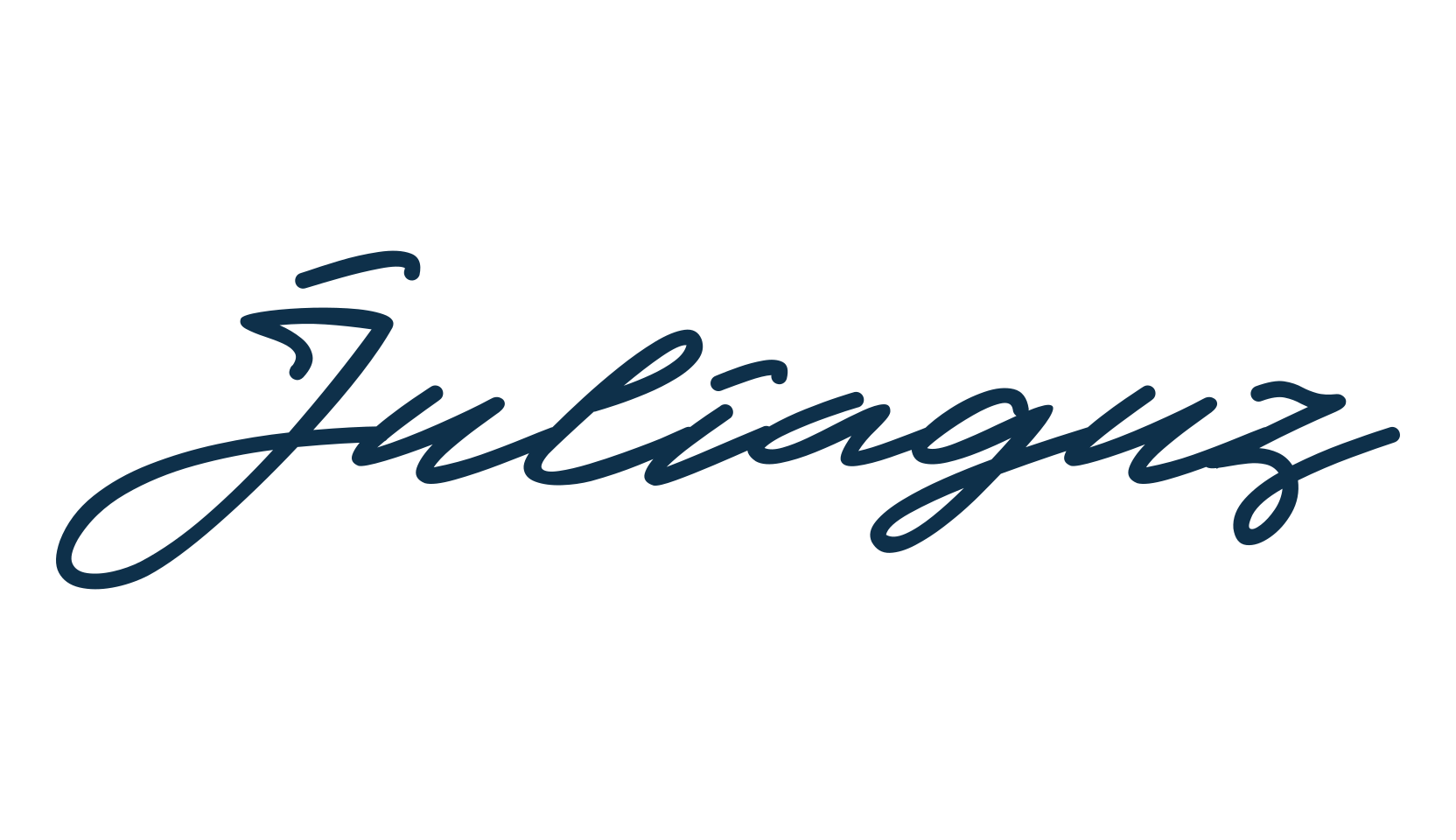 Juliaguz, script handwritten fancy decorative calligraphy font preview