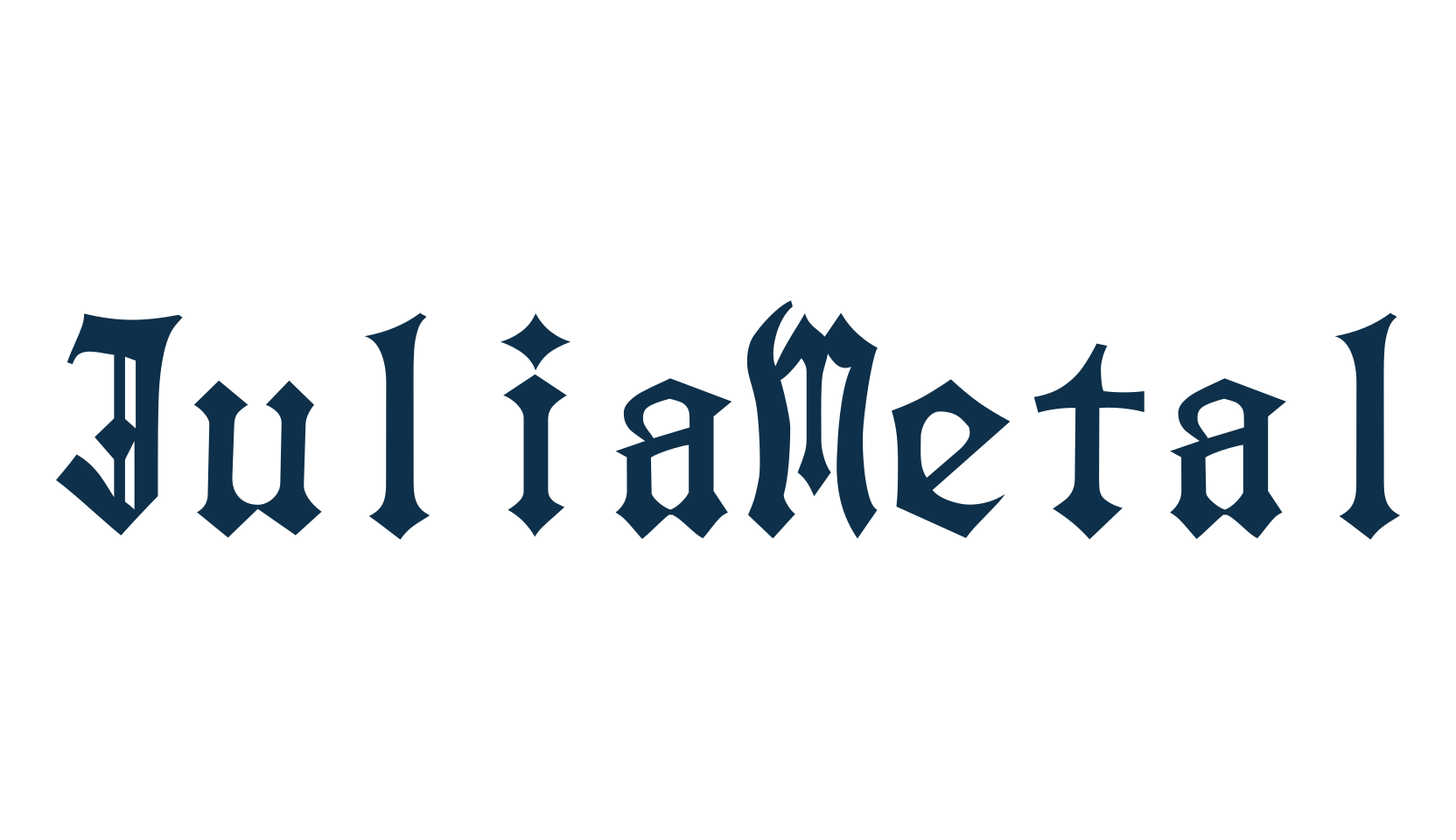 JuliaMetal, basic fixed width font preview