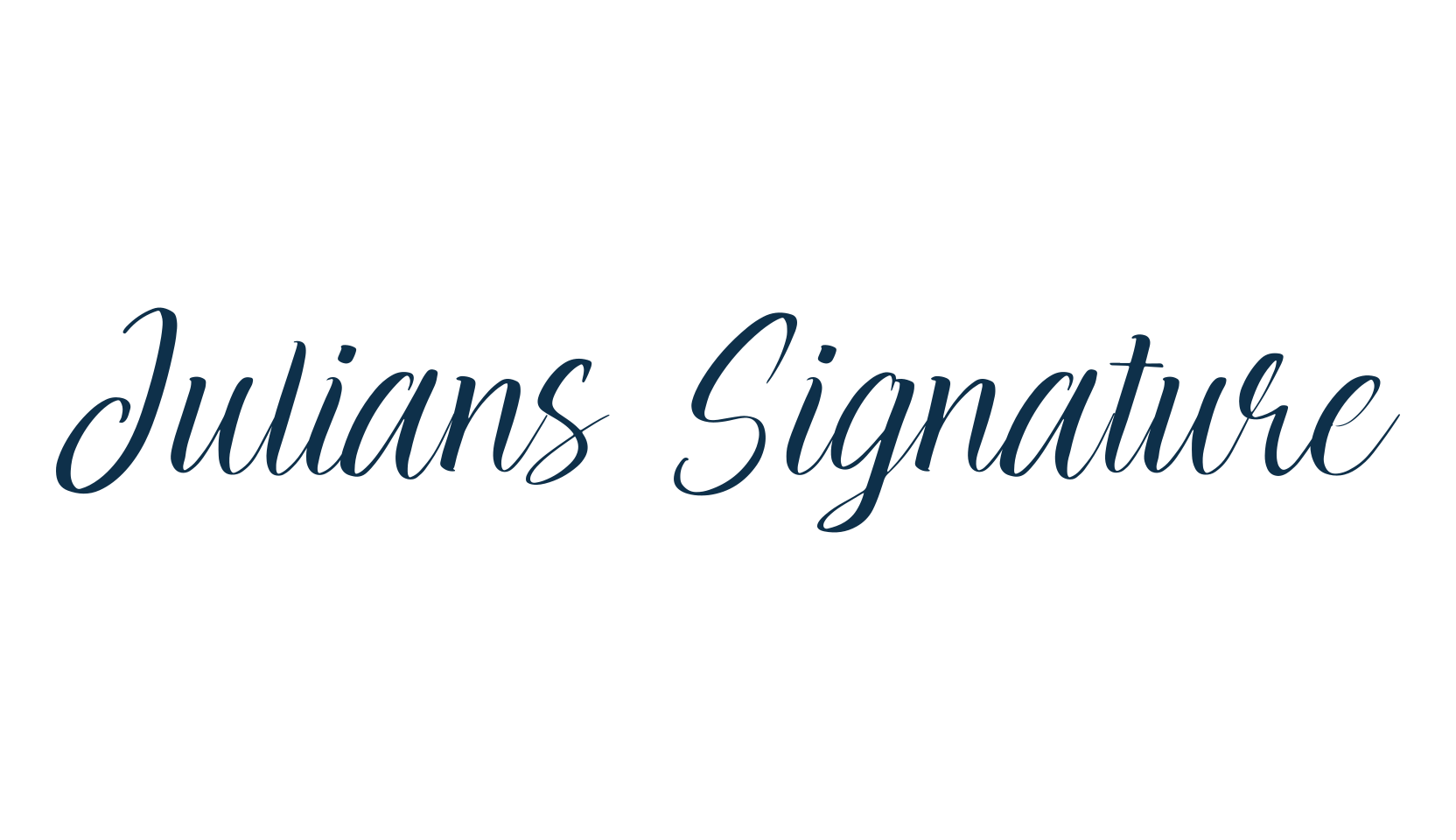 Julians Signature, script calligraphy fancy decorative font preview