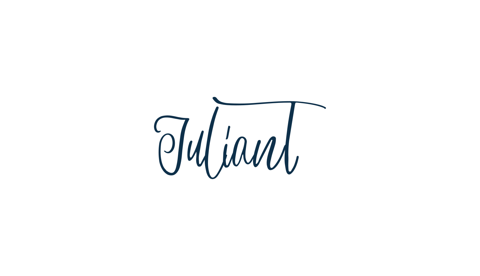 Juliant, handwriting font preview